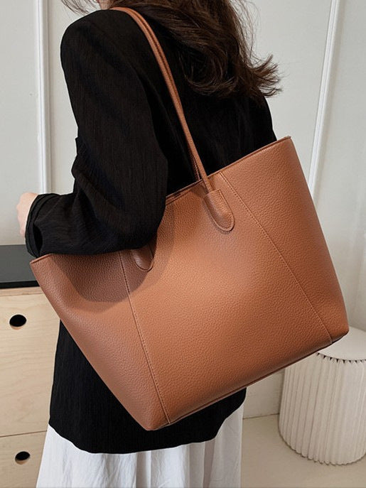 Grote Shopper Tote – Minimalistische Dames Schoudertas