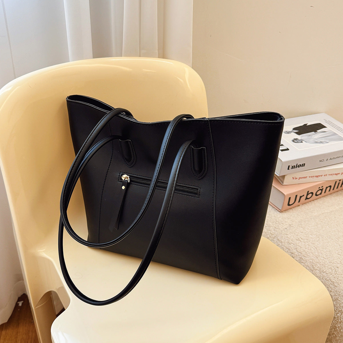 Grote Shopper Tote – Minimalistische Dames Schoudertas