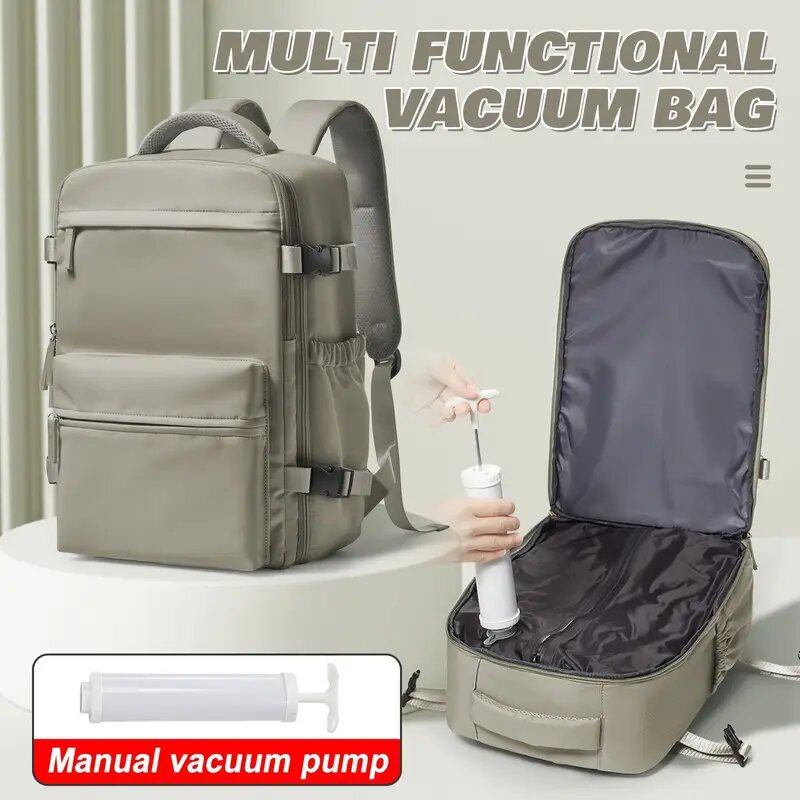 Vacuum Uitbreidbare Reisrugzak – Groot & Waterafstotend