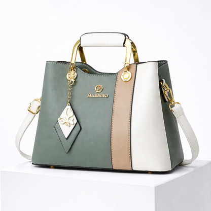 Colorblock Charm Tas – Elegante Dames Handtas