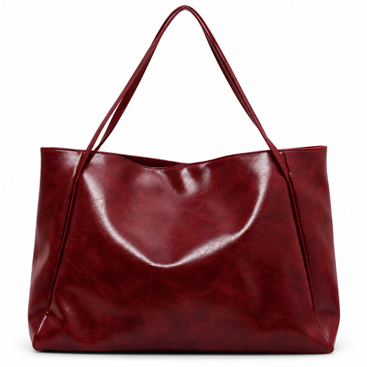Oversized Tote Tas – Zachte Vintage Dames Shopper