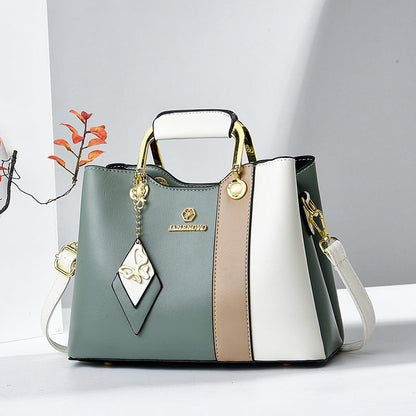 Colorblock Charm Tas – Elegante Dames Handtas