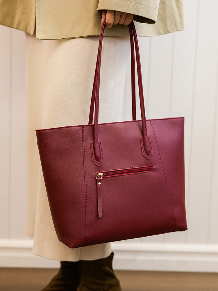 Grote Shopper Tote – Minimalistische Dames Schoudertas