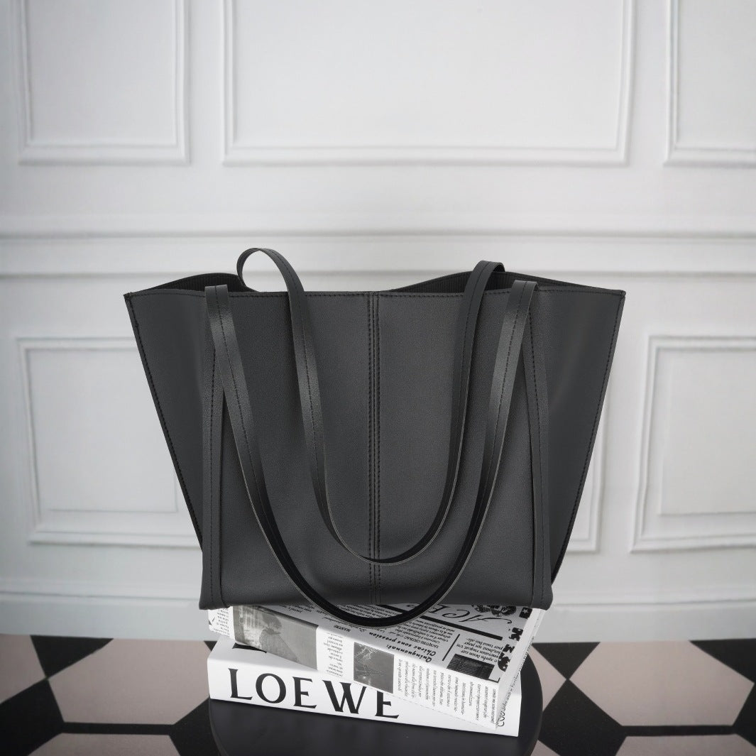 Vintage Grote Tote Tas – Ruime Dames Schoudertas
