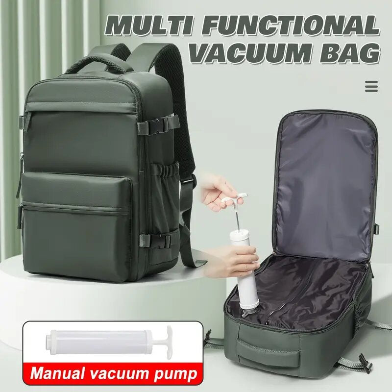 Vacuum Uitbreidbare Reisrugzak – Groot & Waterafstotend