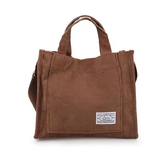 Corduroy Schoudertas – Trendy Dames Crossbodytas