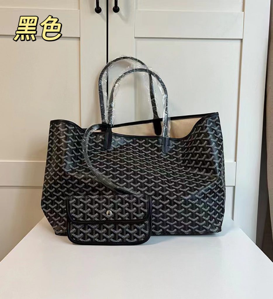 现货全色跨境狗牙新款女包菜篮子单肩托特包单肩字母购物袋手提包