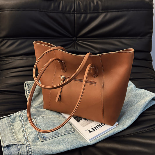 Grote Shopper Tote – Minimalistische Dames Schoudertas
