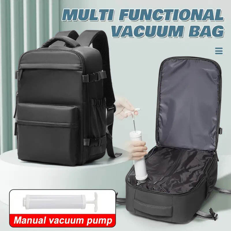 Vacuum Uitbreidbare Reisrugzak – Groot & Waterafstotend