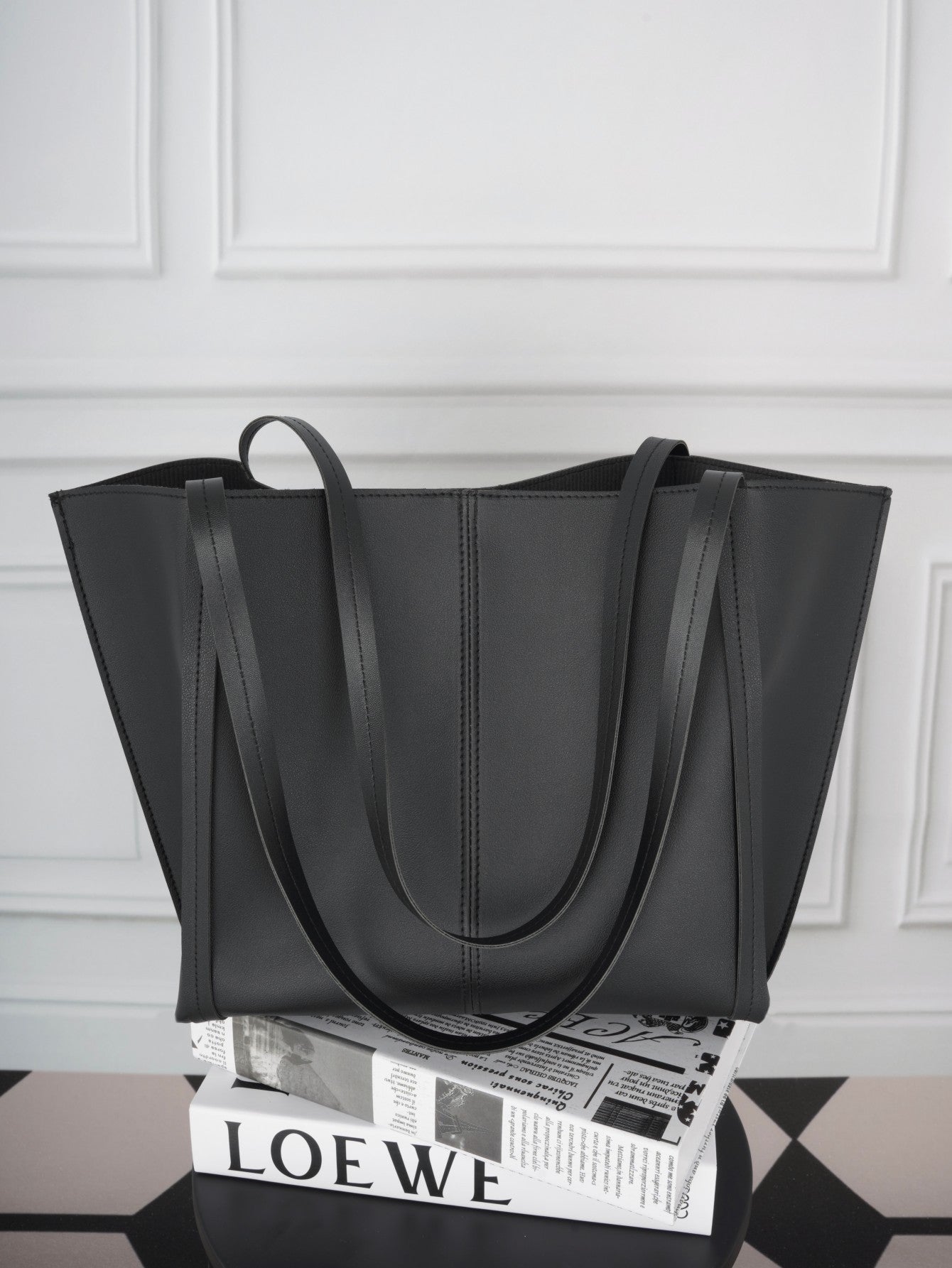 Vintage Grote Tote Tas – Ruime Dames Schoudertas