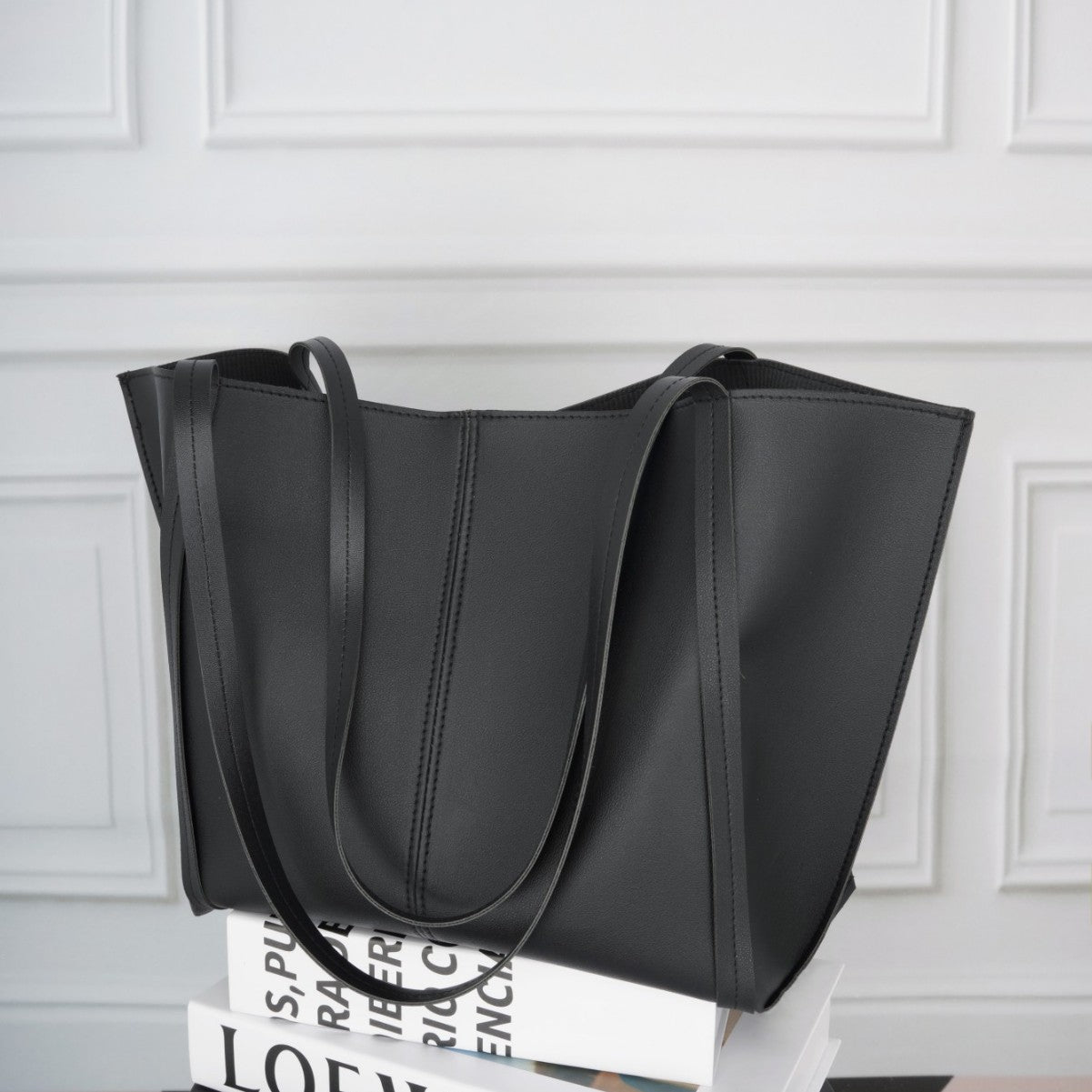 Vintage Grote Tote Tas – Ruime Dames Schoudertas