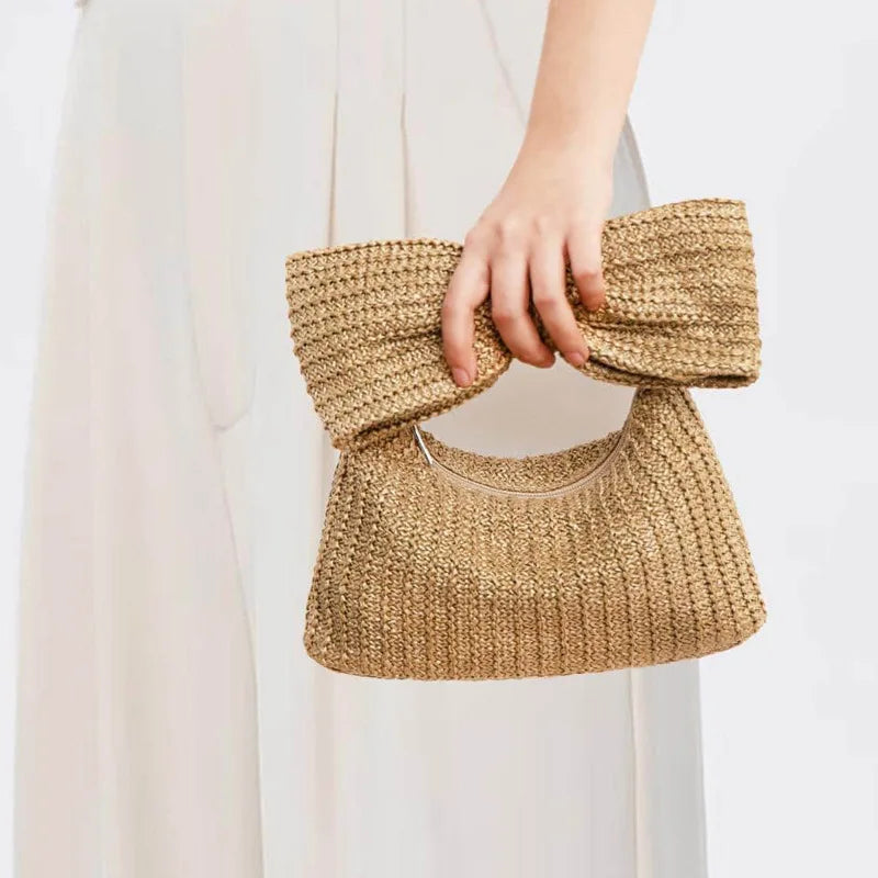 Geweven Strik Tas – Elegante Dames Handtas