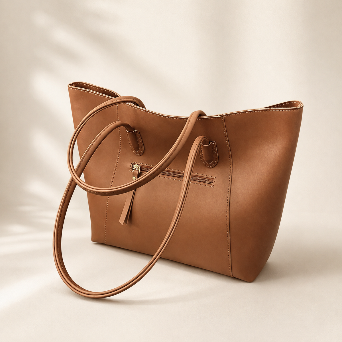 Grote Shopper Tote – Minimalistische Dames Schoudertas