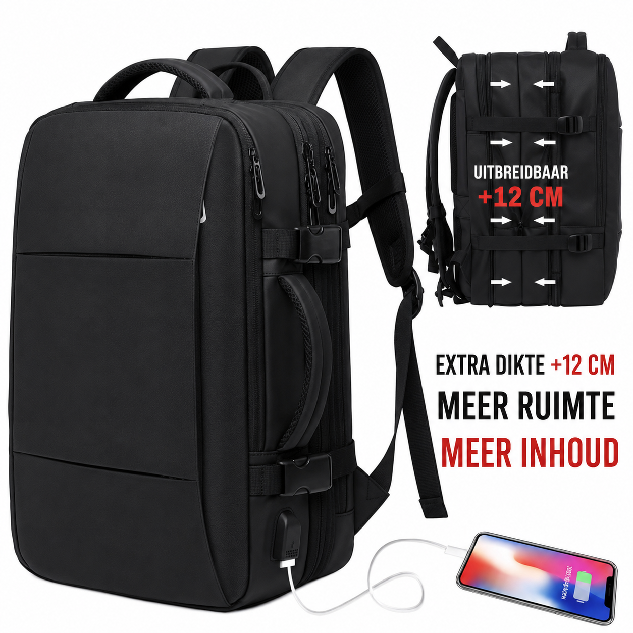 Laptoprugzak – Extra Grote Capaciteit