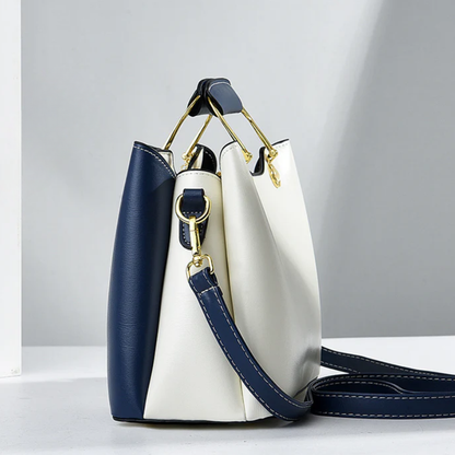 Colorblock Charm Tas – Elegante Dames Handtas